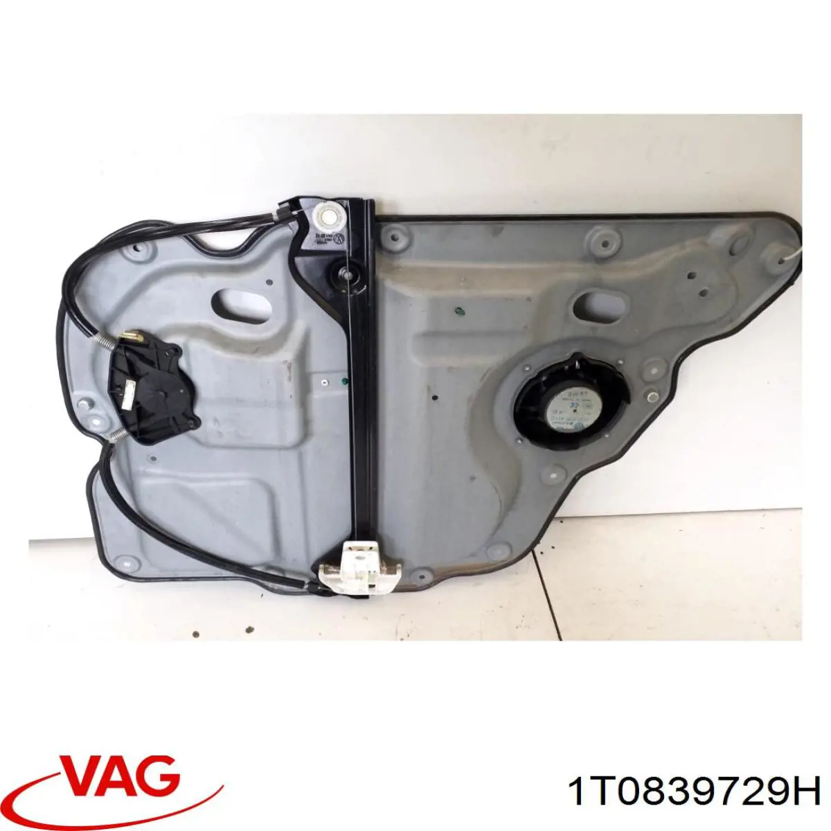 Механізм склопідіймача двері задньої, правої 1T0839729H VAG
