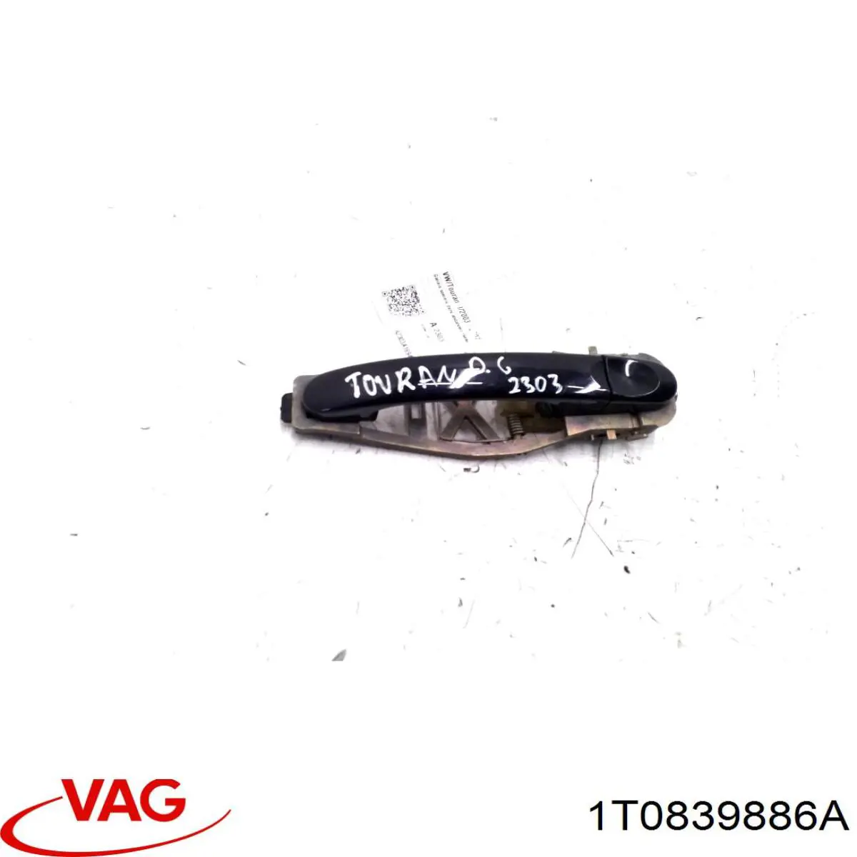 Тримач зовнішньої ручки дверей, задніх правих VAG 1T0839886