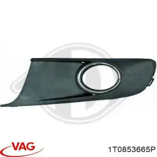 Заглушка під протитуманні фари, ліва VAG 1T0853665P ціна, від 11.26 USD