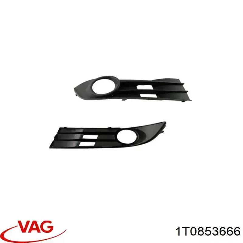 Купити 1T0853666 VAG Заглушка/ решітка протитуманних фар бампера переднього, права