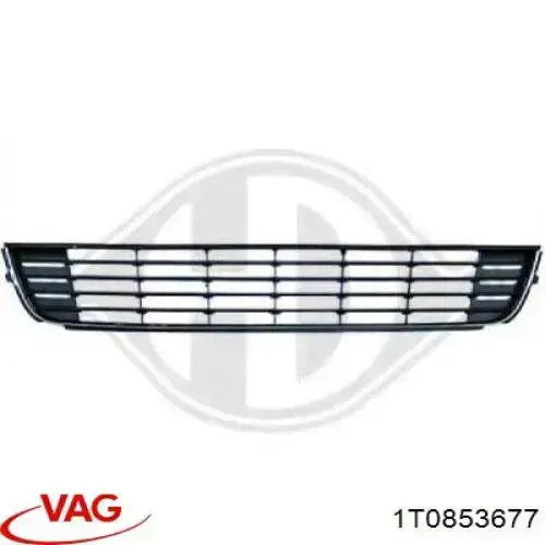 Решітка переднього бампера, центральна VAG 1T0853677 ціна, від 16.40 USD
