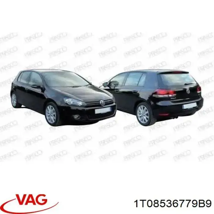 Купити 1T08536779B9 VAG Решітка переднього бампера, центральна