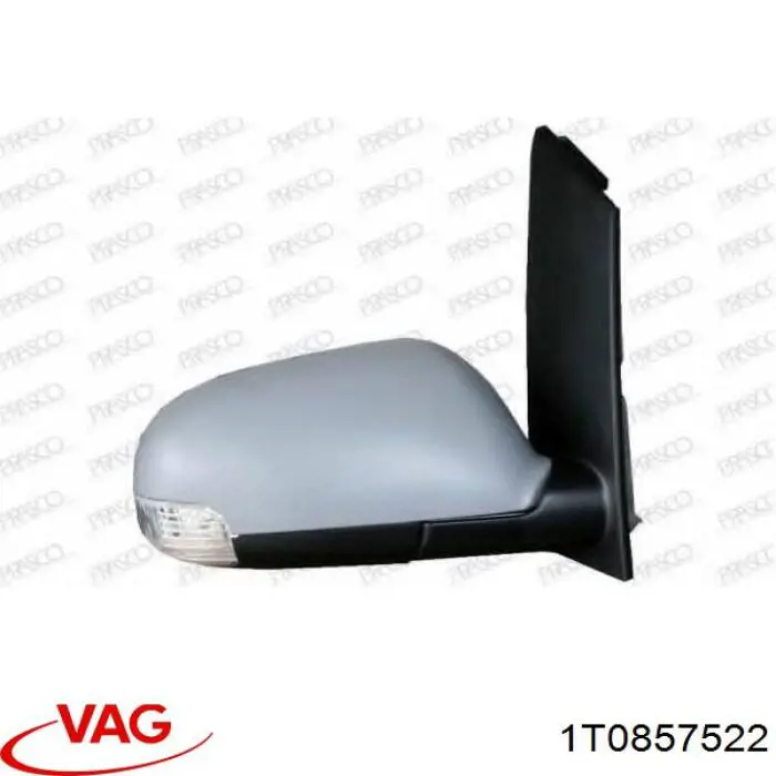 Дзеркальний елемент дзеркала заднього виду, правого VAG 1T0857522