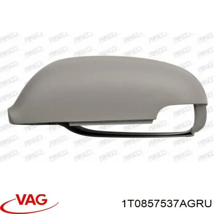 Накладка дзеркала заднього виду, ліва 1T0857537AGRU VAG