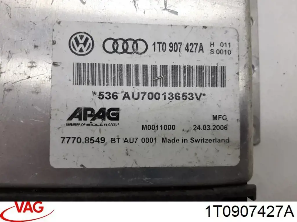  VAG 1T0907427A ціна, від 63.49 USD