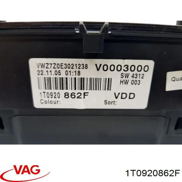 Панель приладів VAG 1T0920862F ціна, від 36.56 USD