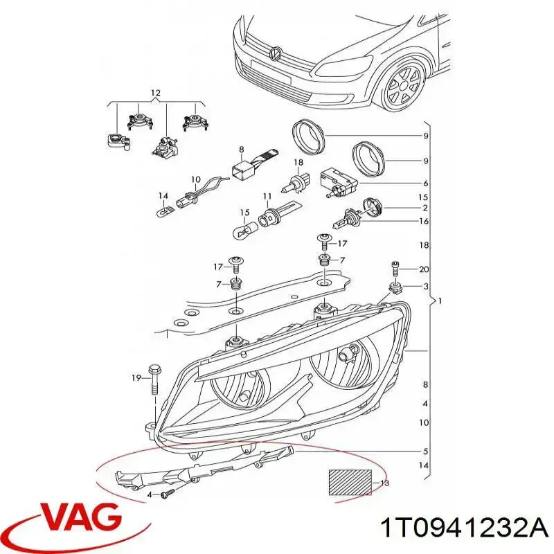 Купити 1T0941232A VAG 