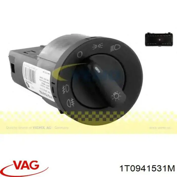 Купити 1T0941531M VAG Перемикач світла фар, на "торпеді"