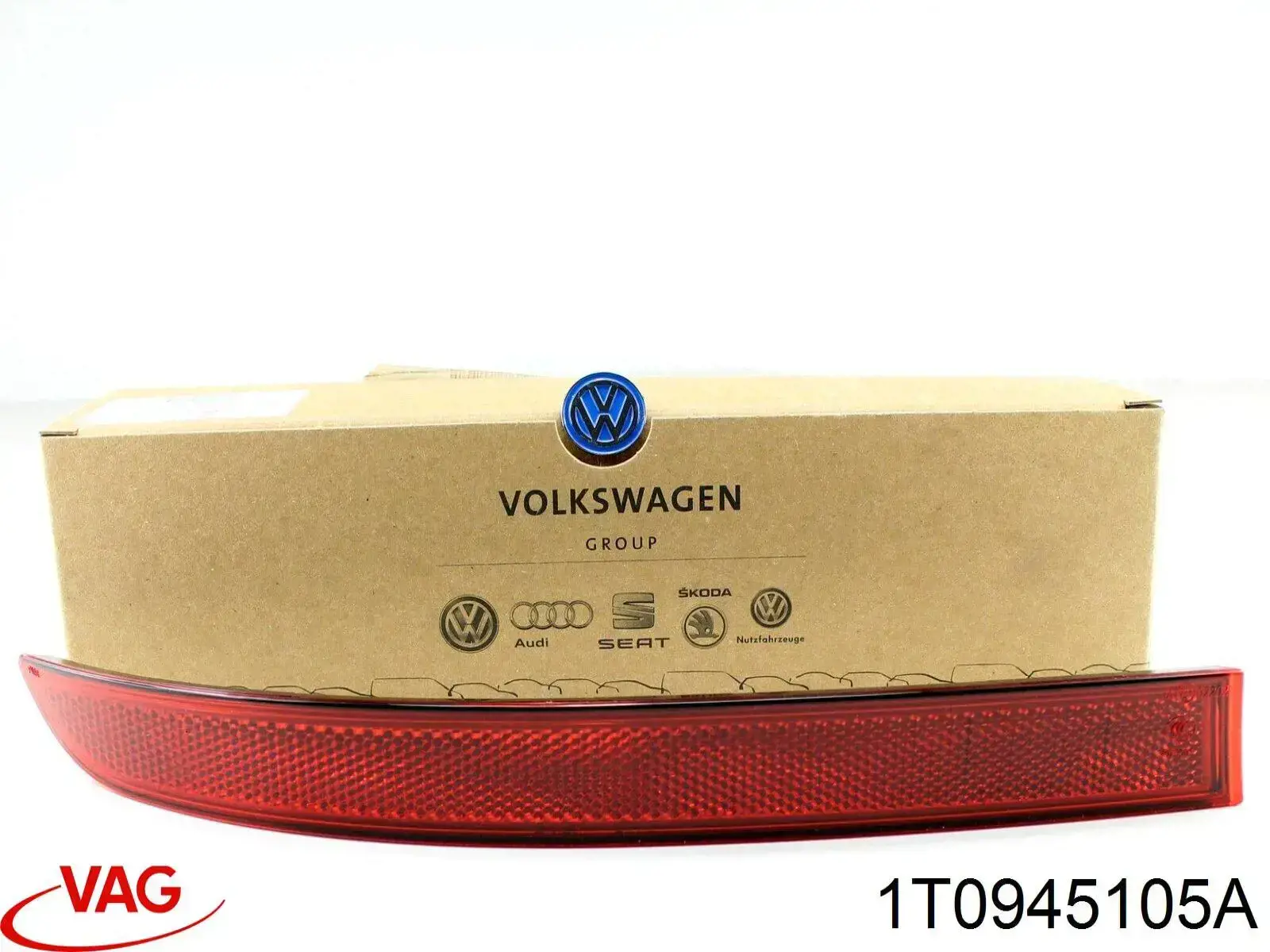 Катафот (відбивач) заднього бампера, лівий на Volkswagen Touran (1T1, 1T2)
