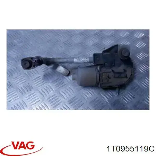 Двигун склоочисника лобового скла (трапеції) 1T0955119C VAG