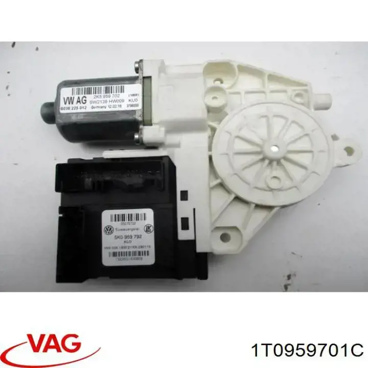 Купити 1T0959701C VAG Двигун склопідіймача двері передньої, лівої