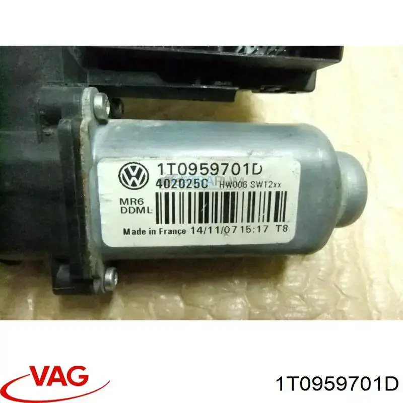Мотор склопідйомника дверей передніх, лівих VAG 1T0959701D ціна, від 14.11 USD