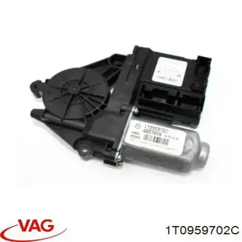 Двигун склопідіймача двері передньої, правої VAG 1T0959702C ціна, від 12.37 USD