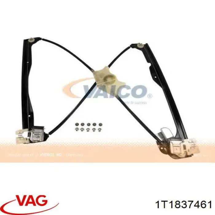 Купити 1T1837461 VAG Механізм стеклопідйомника водійських дверей