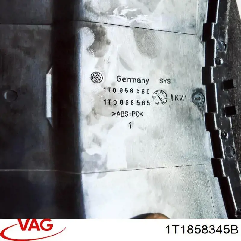 Купити 1T1858345B VAG Накладка рульової колонки