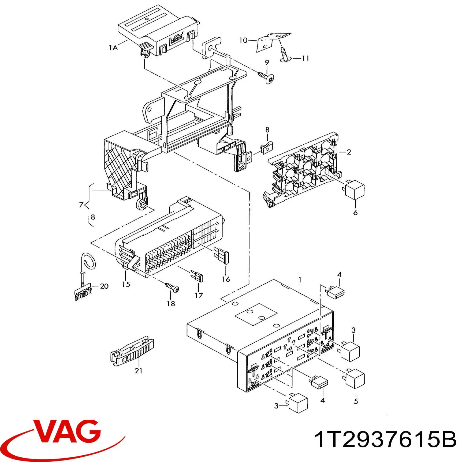 1T2937615B VAG Реле запобіжників