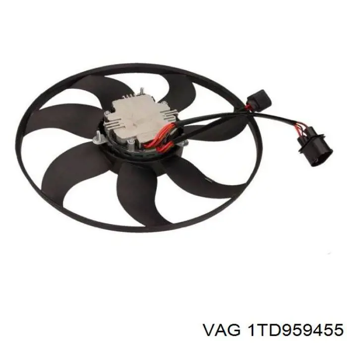 Купити 1TD959455 VAG Електровентилятор охолодження в зборі (двигун + крильчатка), лівий