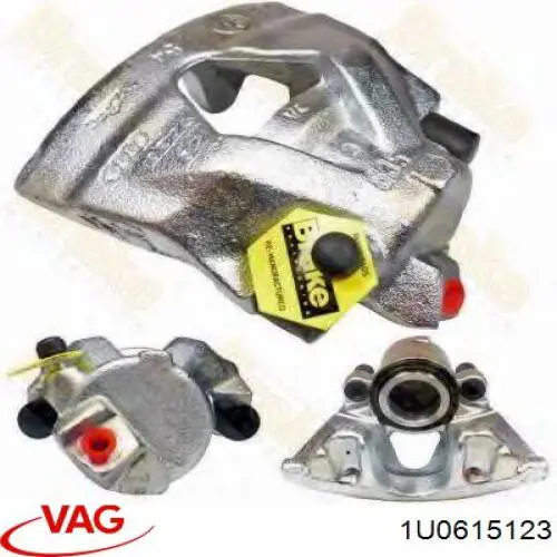 Супорт гальмівний передній лівий 1U0615123 VAG