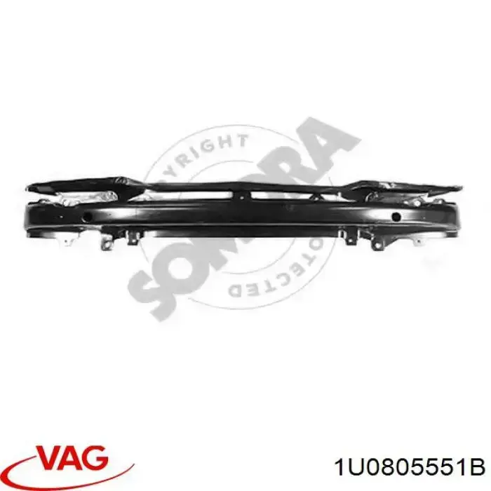 1U0805551B VAG Балка бампера переднього