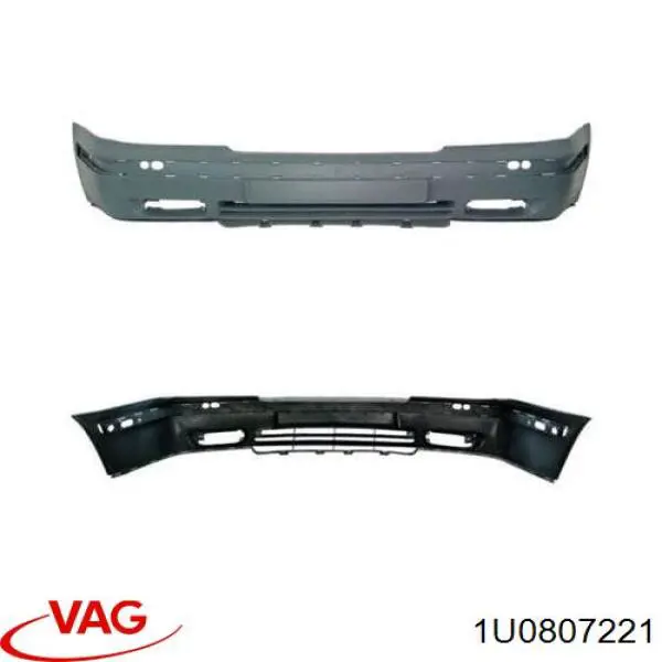 Передній бампер 1U0807221 VAG
