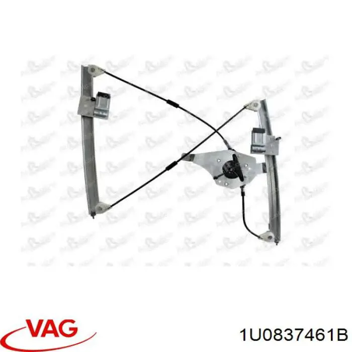 Склопідйомник з електродвигуном VAG 1U0837461B ціна, від 28.79 USD