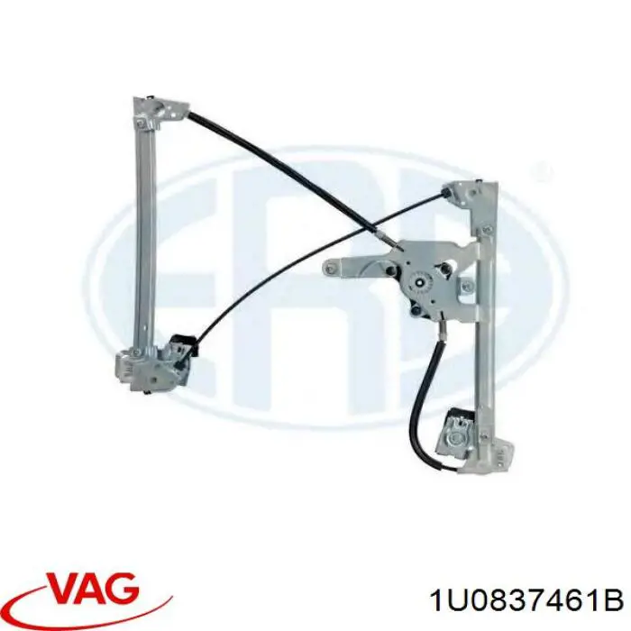 Купити 1U0837461B VAG Механізм стеклопідйомника водійських дверей