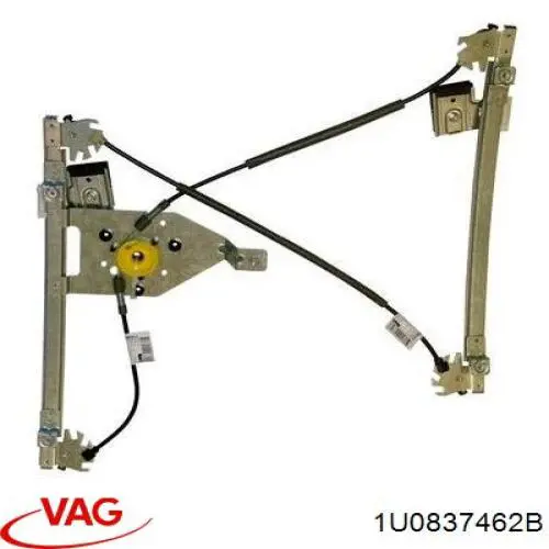 Механізм склопідіймача двері передньої, правої VAG 1U0837462B