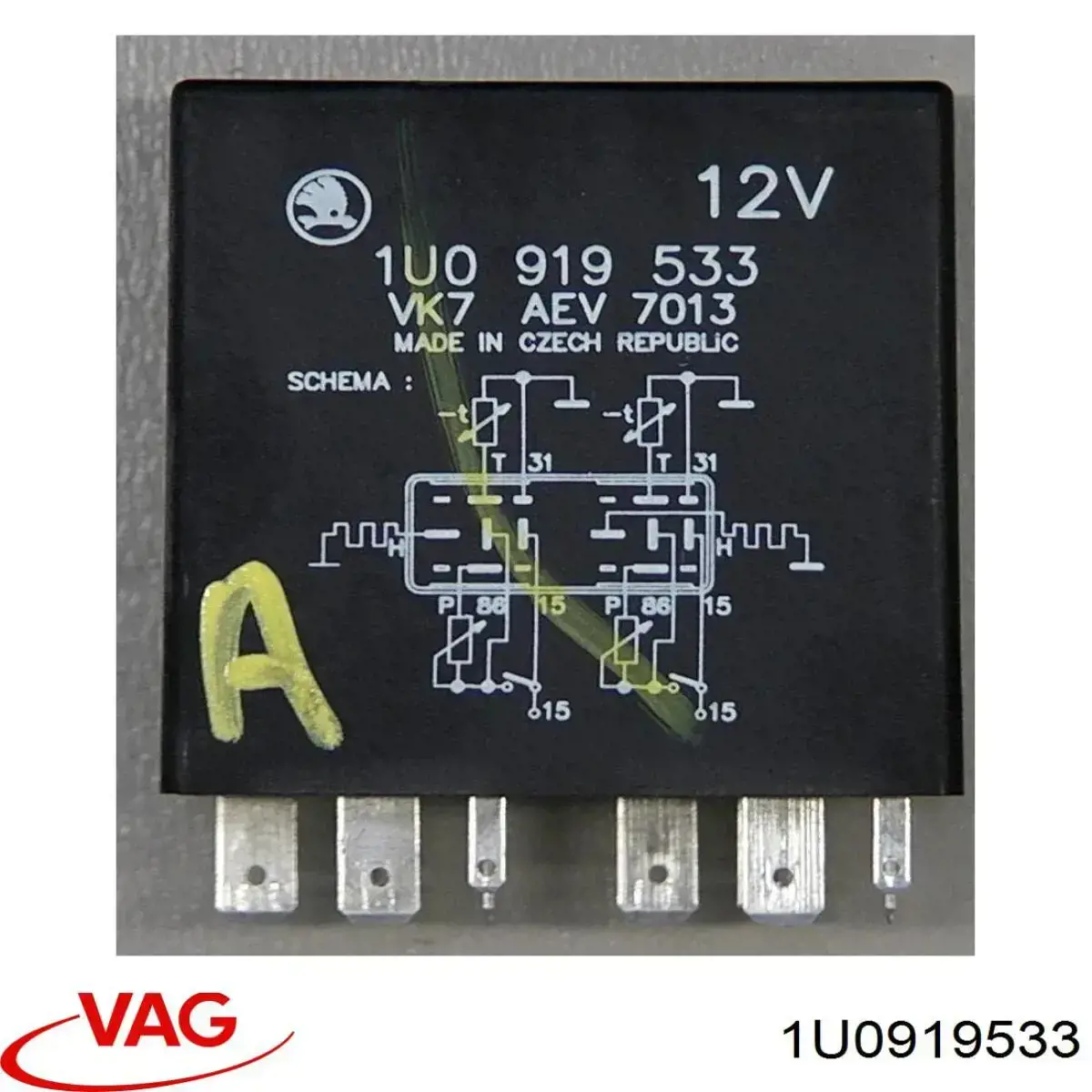 Купити 1U0919533 VAG Реле підігріву сидіння