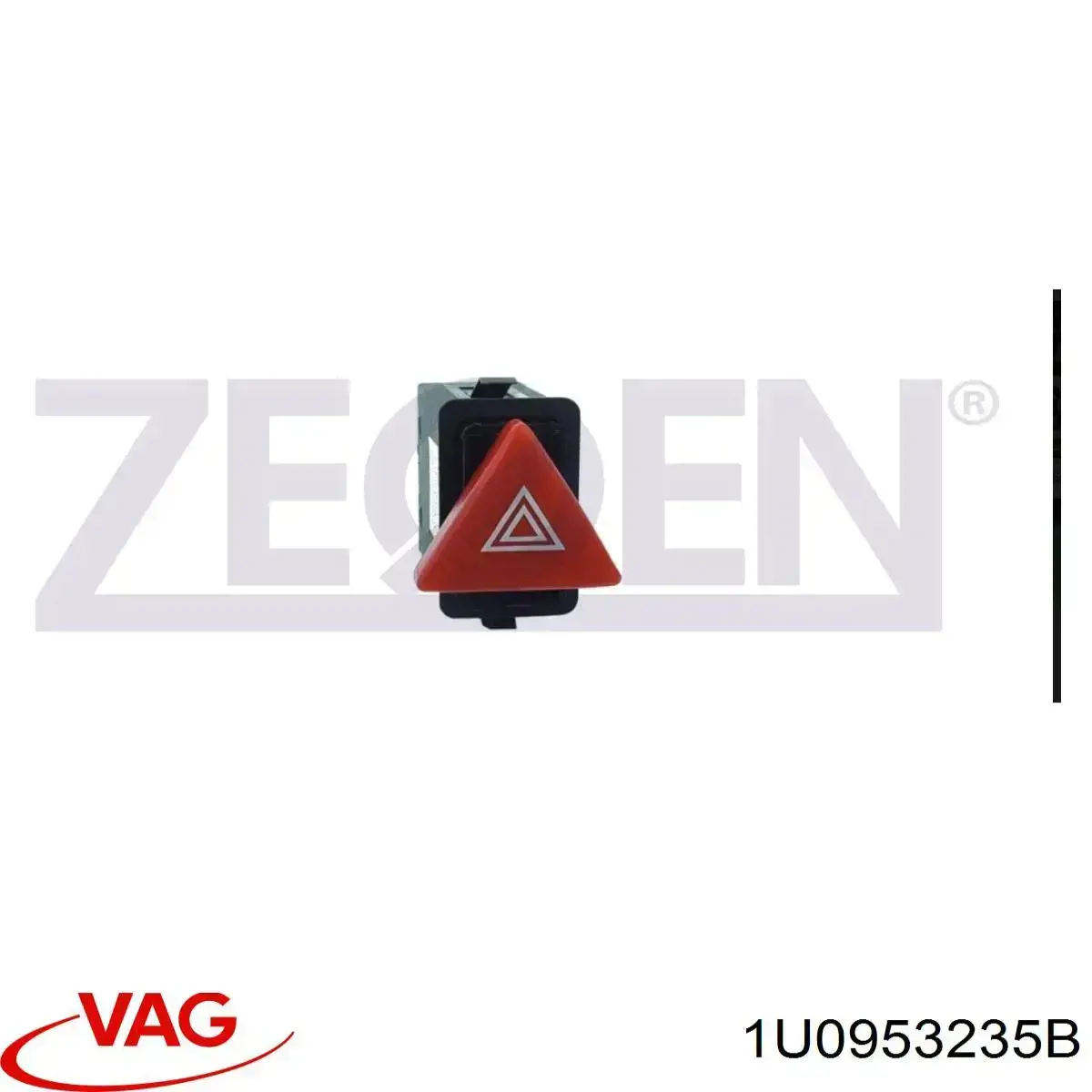Купити 1U0953235B VAG Кнопка включення аварійного сигналу