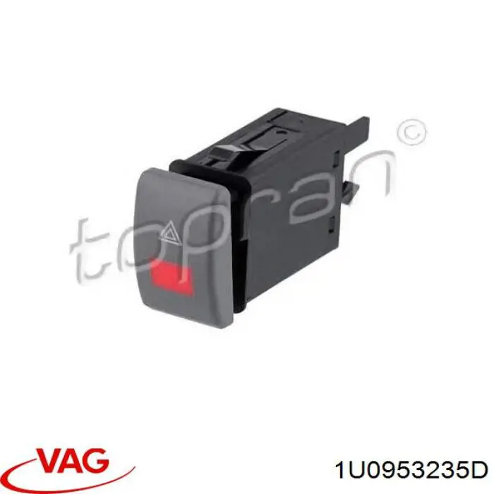 Кнопка включення аварійної сигналізації VAG 1U0953235D ціна, від 12.36 USD