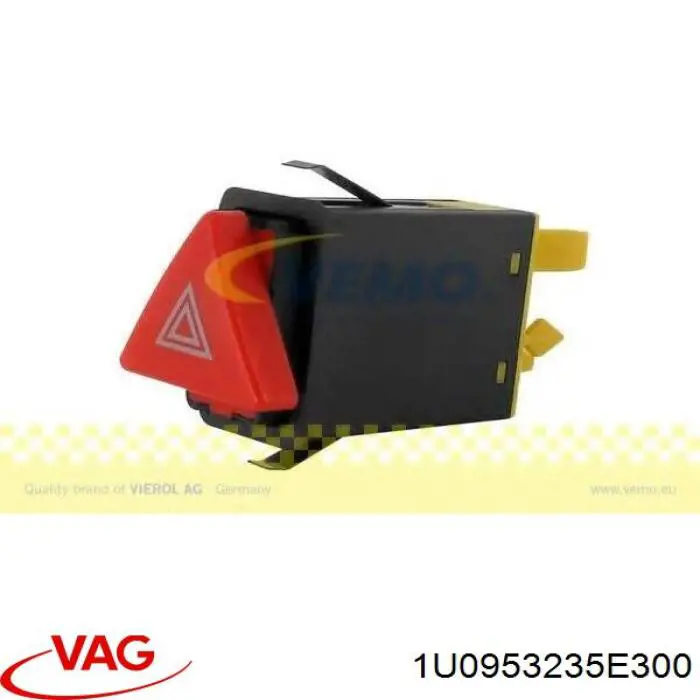 Кнопка включення аварійної сигналізації VAG 1U0953235E300 ціна, від 14.18 USD