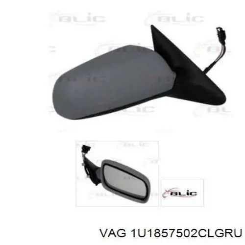 Праве бокове дзеркало VAG 1U185750CCGRU