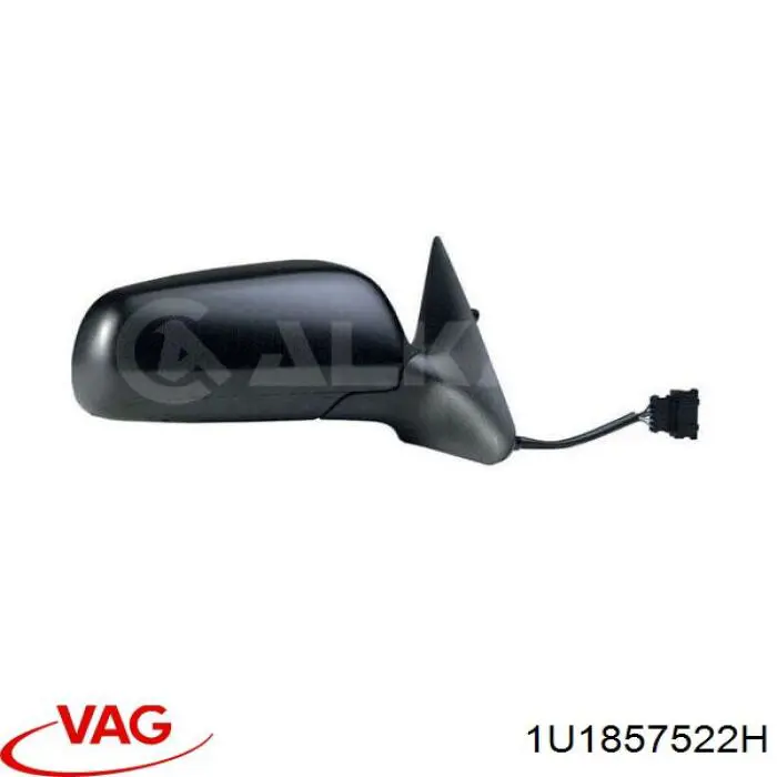 Дзеркальний елемент дзеркала заднього виду, правого VAG 1U1857522H