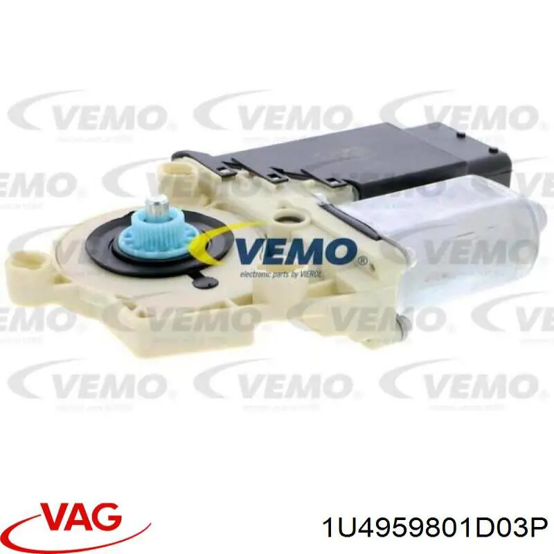 Купити 1U4959801D03P VAG Двигун склопідіймача двері передньої, лівої