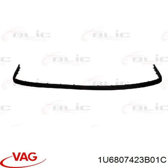 Купити 1U6807423B01C VAG Накладка заднього бампера