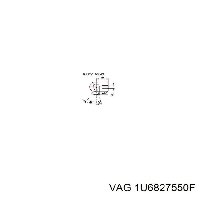 Купити 1U6827550F VAG Амортизатор двері багажника