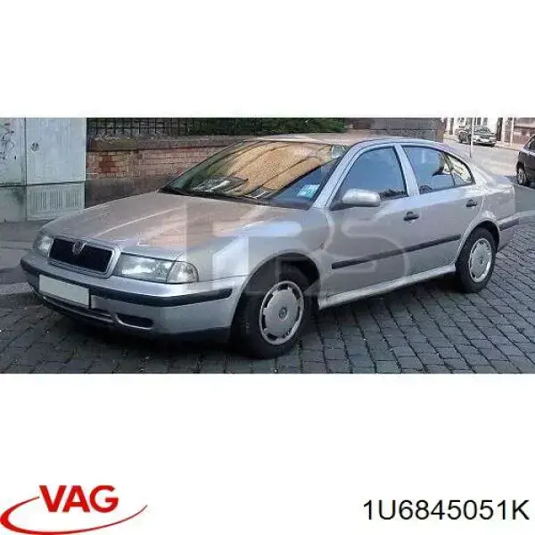 1U6845051K VAG Скло ляди