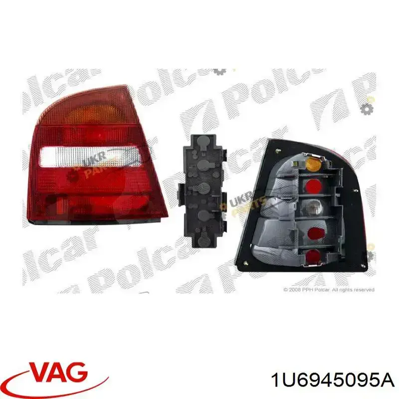 Ліхтар задній лівий VAG 1U6945095A ціна, від 19.00 USD