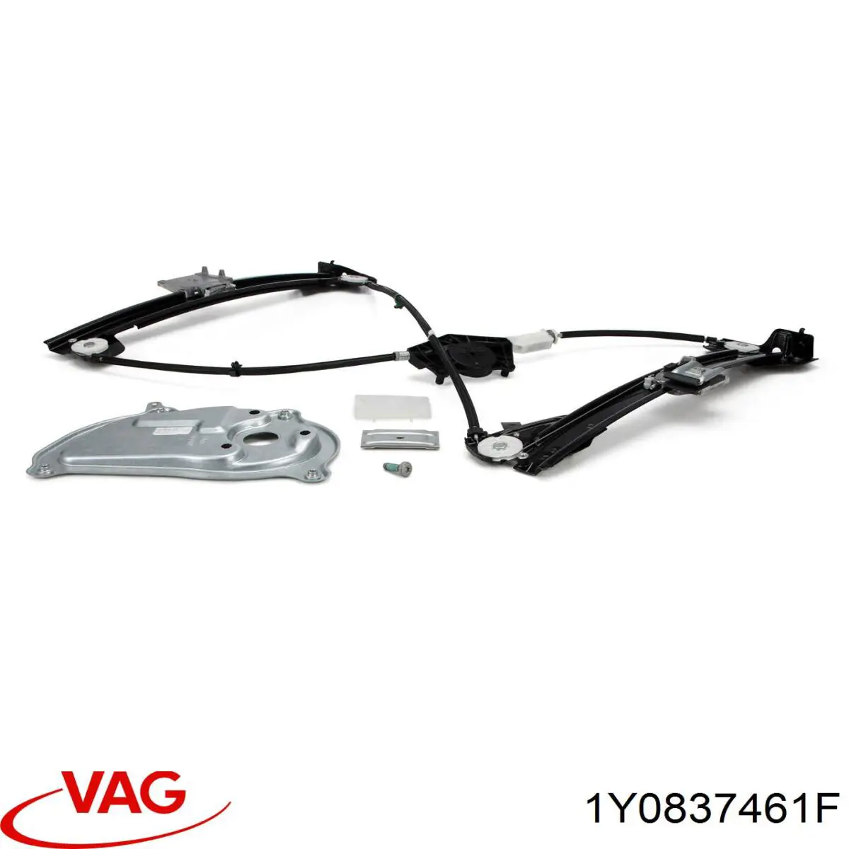 Купити 1Y0837461F VAG Механізм стеклопідйомника водійських дверей