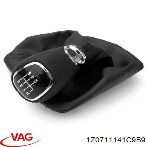 Рукоятка важеля КПП 1Z0711141C9B9 VAG