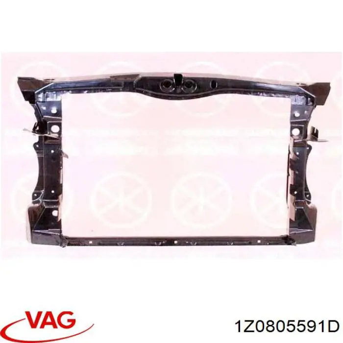 1Z0805591D VAG супорт радіатора в зборі/монтажна панель кріплення фар