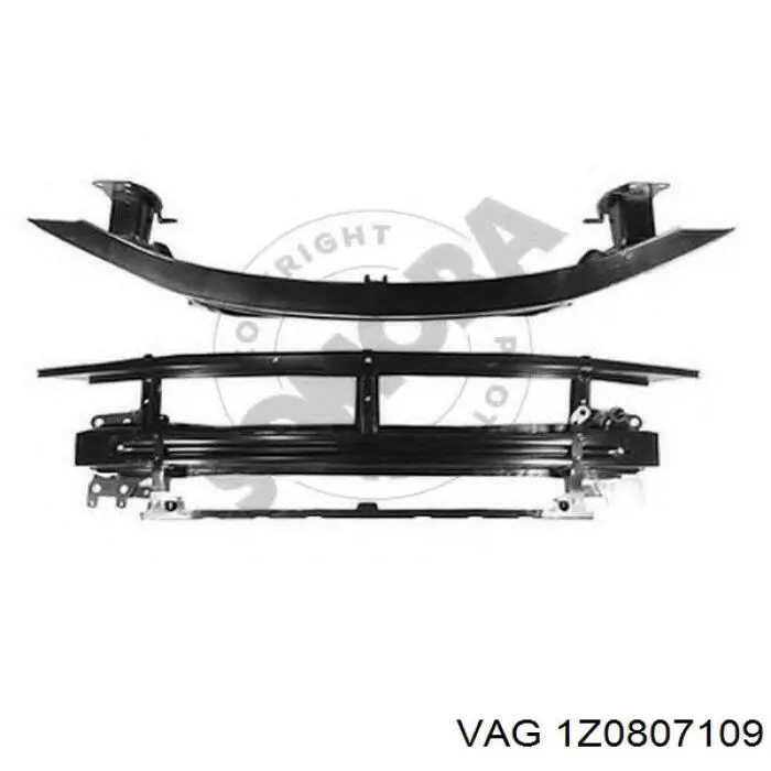 Купити 1Z0807109 VAG Буфер бампера переднього