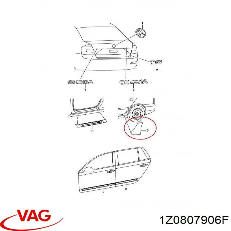  VAG 1Z0807906F ціна, від 24.98 USD