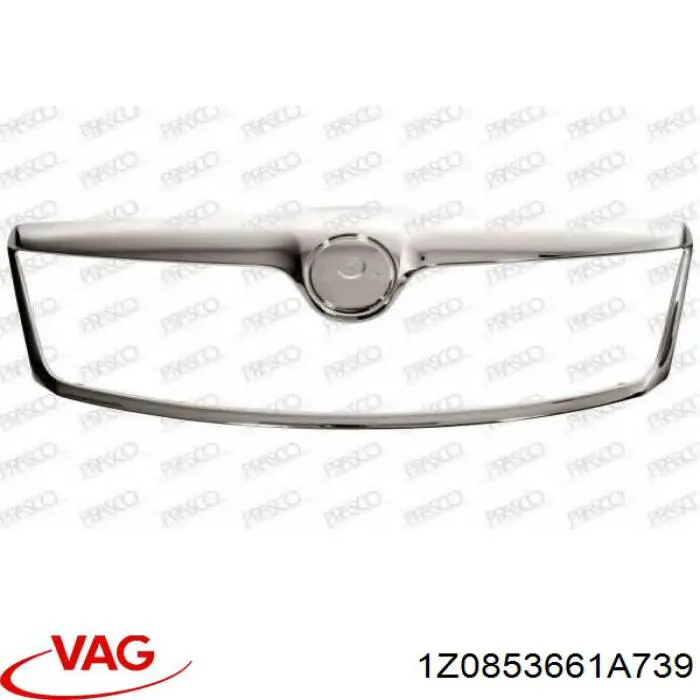 Накладка (рамка) решітки радіатора 1Z0853661A739 VAG