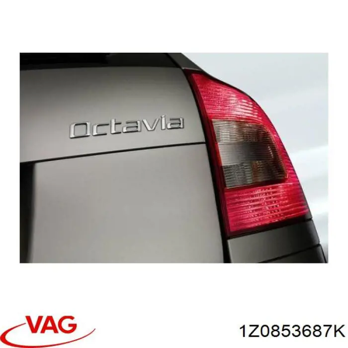 1Z0853687K VAG Емблема кришки багажника, фірмовий значок
