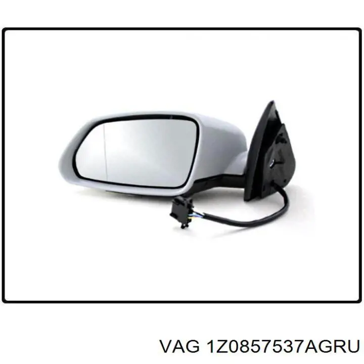 Купити 1Z0857537AGRU VAG Накладка/кришка дзеркала заднього виду, ліва