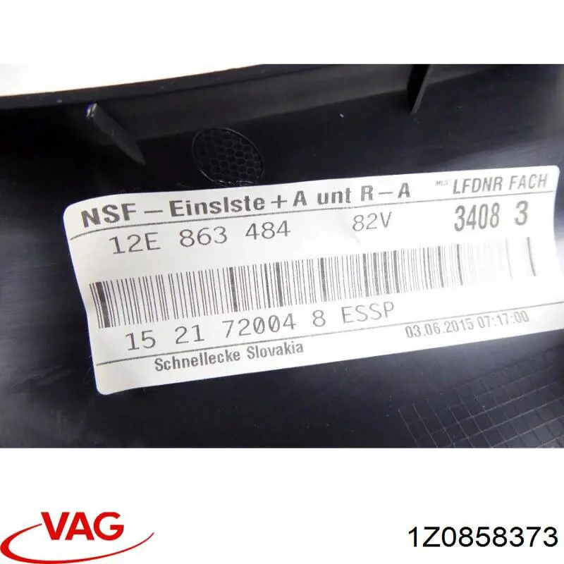 Попільничка центральної консолі 1Z0858373 VAG