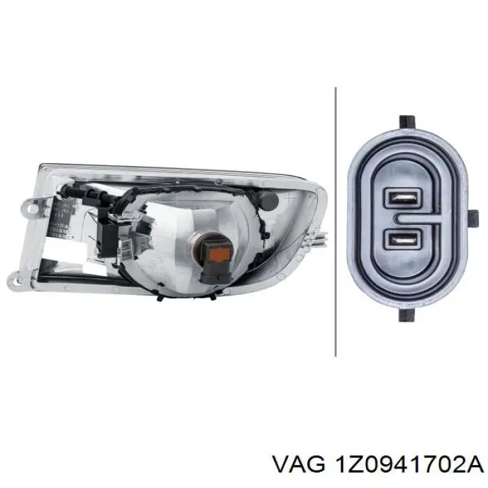Туманка права VAG 1Z0941702A ціна, від 38.01 USD