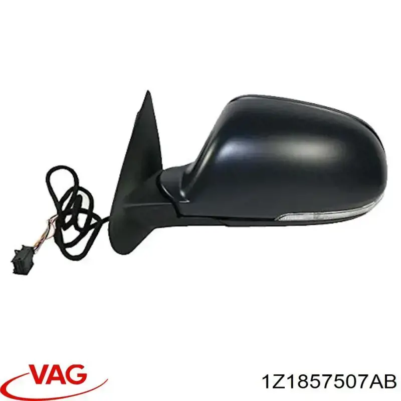 Купити 1Z1857507AB VAG Корпус дзеркала заднього виду, лівого