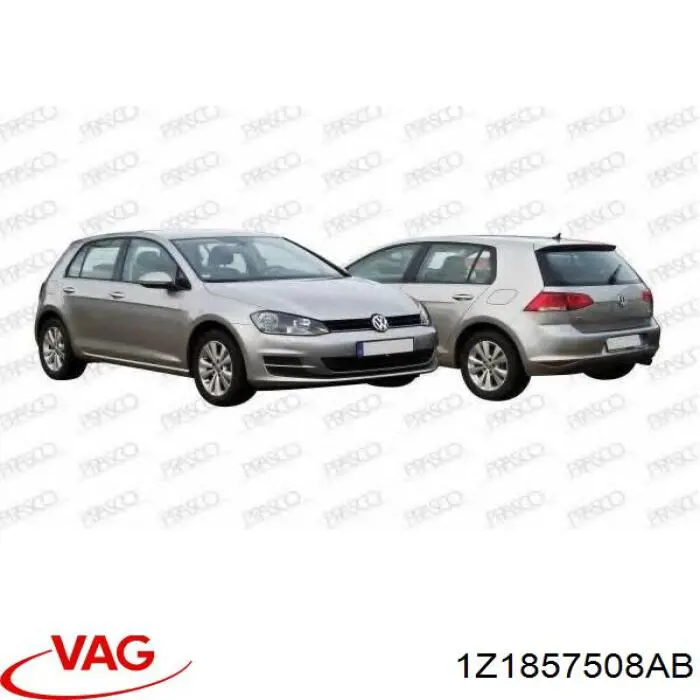 Корпус дзеркала заднього виду, правий VAG 1Z1857508AB ціна, від 122.22 USD